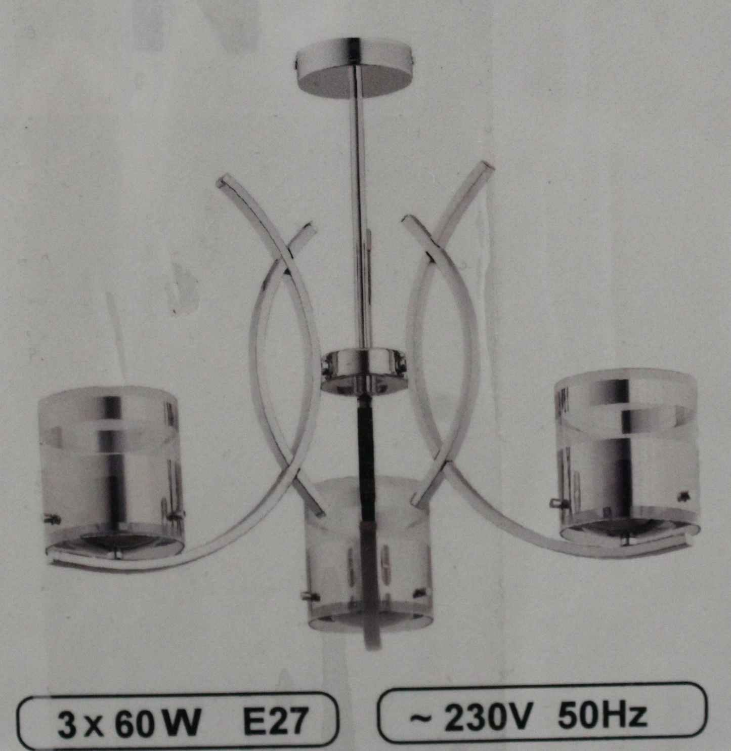 B-Ware Alfa Deckenleuchte Helen Silber 3 Flammig 1082085 Deckenlampe Leuchte Lampe