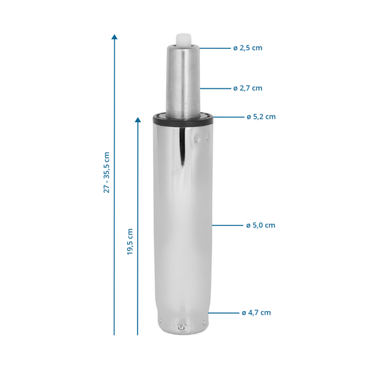 B-flokks hjh OFFICE GF-M stærð M gasfjöðrun, stólfjöðrun, skrifstofustólfjöðrun, húsgagnaaukabúnaður 