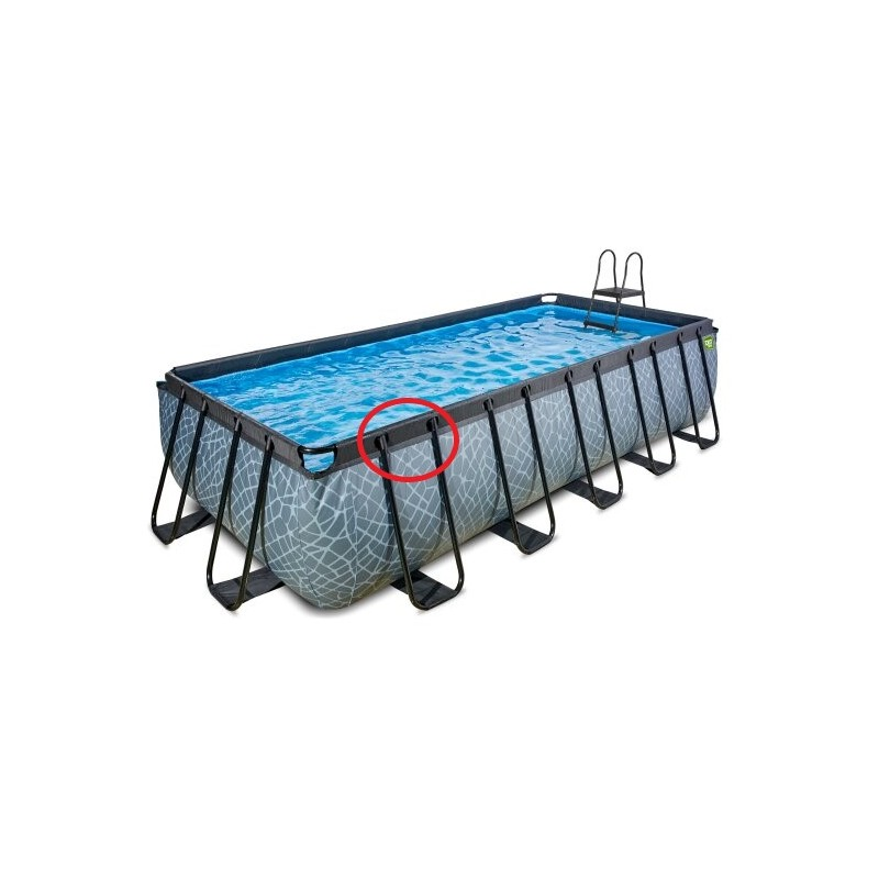 B-Ware Exit Toys Aufstellpool Frame Pool Set Exit Stone Pool 540x250x122 Cm Siehe Text