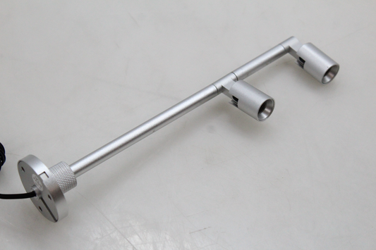 B-flokks skreytingarljós með LED-skjá, Herculis-lampi tvöfaldur, 3000 K silfurlitaður