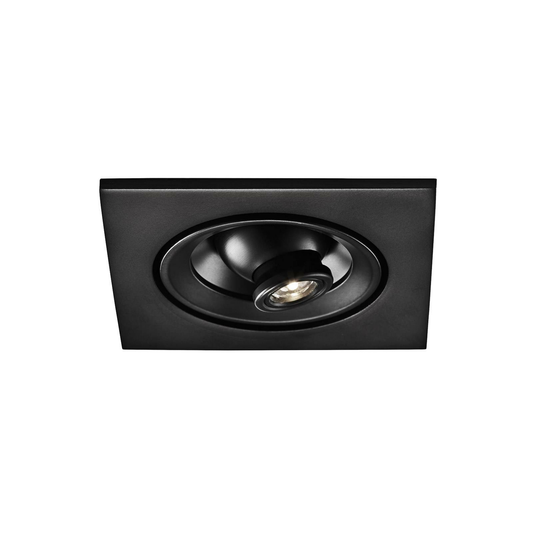 Innfelld ljóskastari frá Egger Riga Zooom í B-flokki, innfelld lampi, loftlampi, 2 W, ferkantaður, svartur, 3000 K.