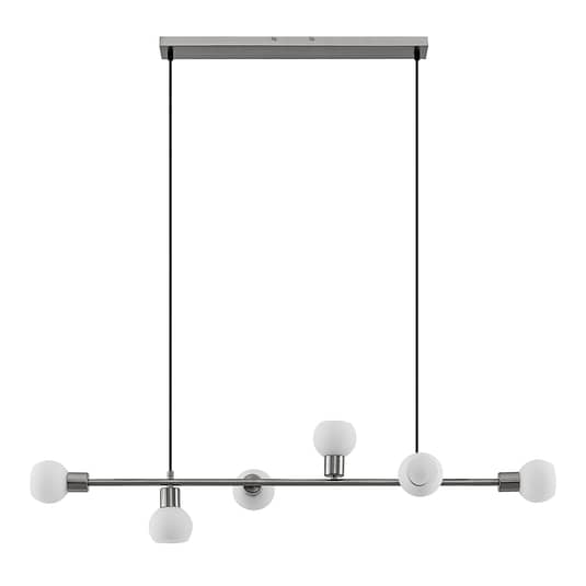 B-Ware Lindby Biscala Led Pendelleuchte Deckenlampe Deko Hängeleuchte E14 Nickel O364