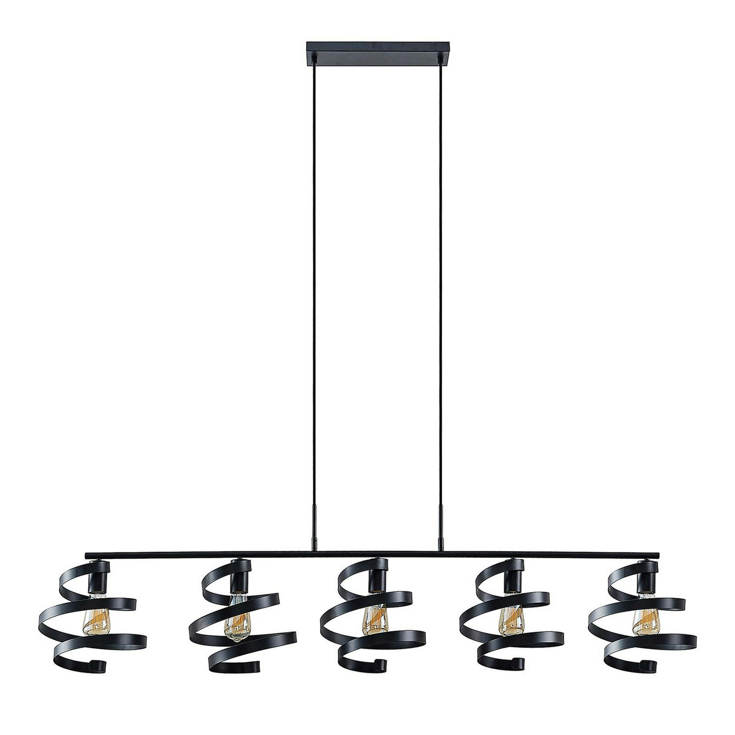 B-stock Lindby Colten hanging light hanging light lamp light 5 bulbs light black 