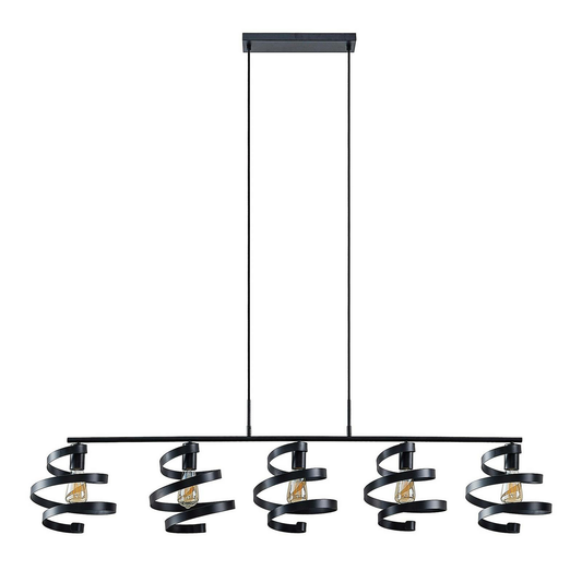B-stock Lindby Colten hanging light hanging light lamp light 5 bulbs light black 