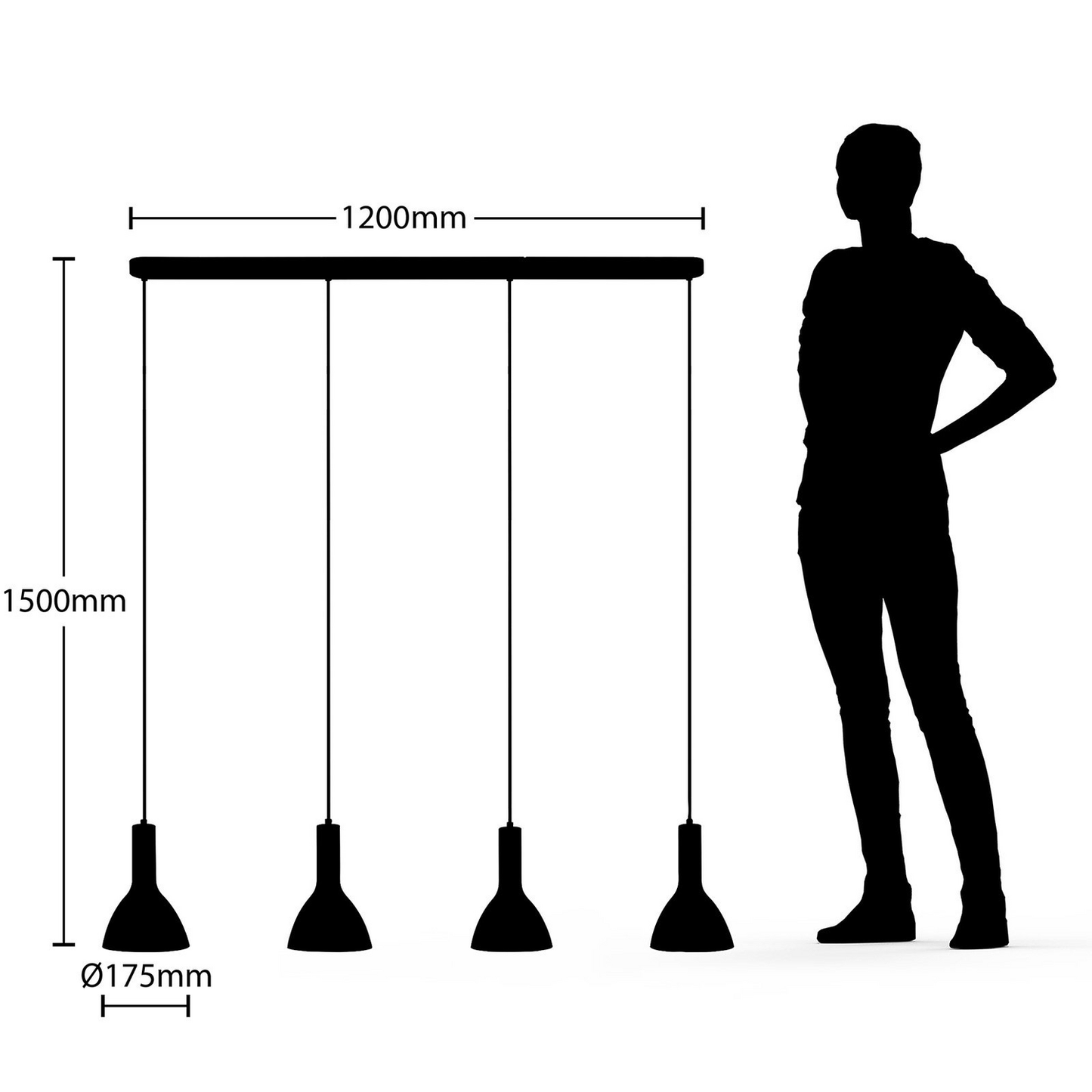 B-flokks Arcchio Cosmina hengiljós, loftlampi, hengilampi, loftlampi, loftljós 273 
