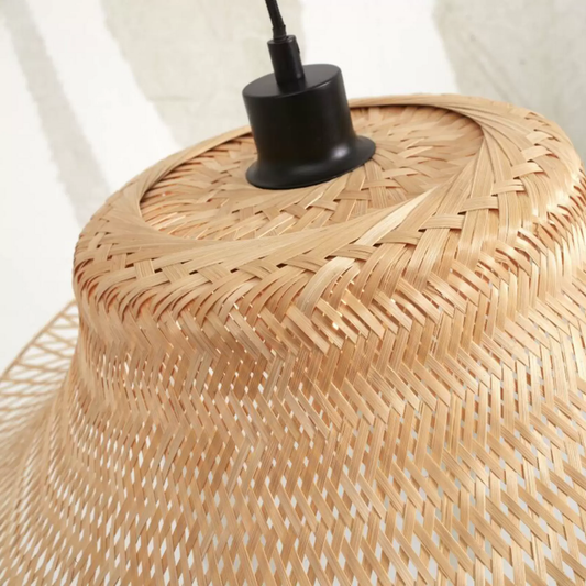 Good &amp; Mojo Ibiza hengilampi á lager, 65 cm, náttúrulegur hengiljós, spotlampi, E27