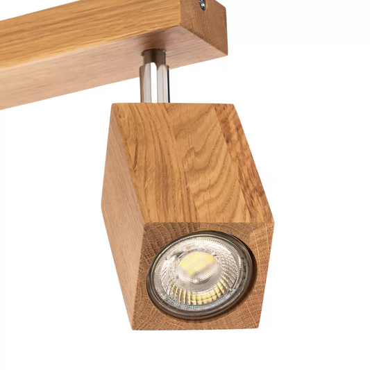 B-flokks Envostar Peach Puff loftkastari, teningslaga loftlampi úr tré, loftljós, lampi, spot