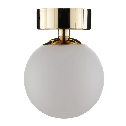 B-flokks Argon loftljós Fatis loftlampi ljós ópalgler messing dimmanlegt