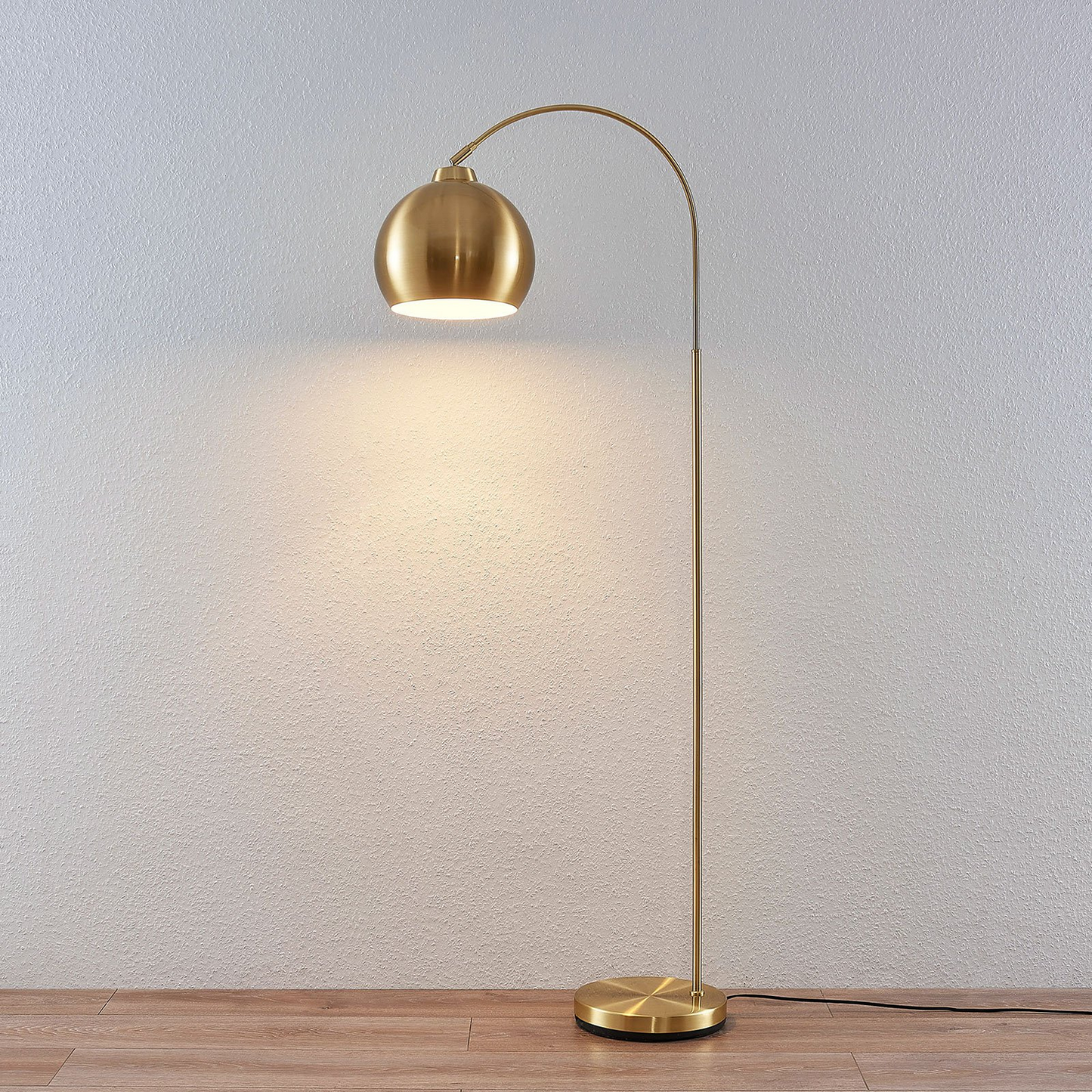 B-Ware Lindby Bogenstehlampe Moisia Stehleuchte Stehlampe Lampe Leuchte E27 Messing318