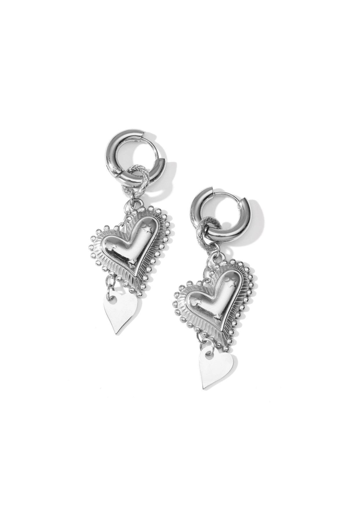 Edelstahl Tropfen Ohrringe Herz Casual Täglich Einfache Serie frauen schmuck
