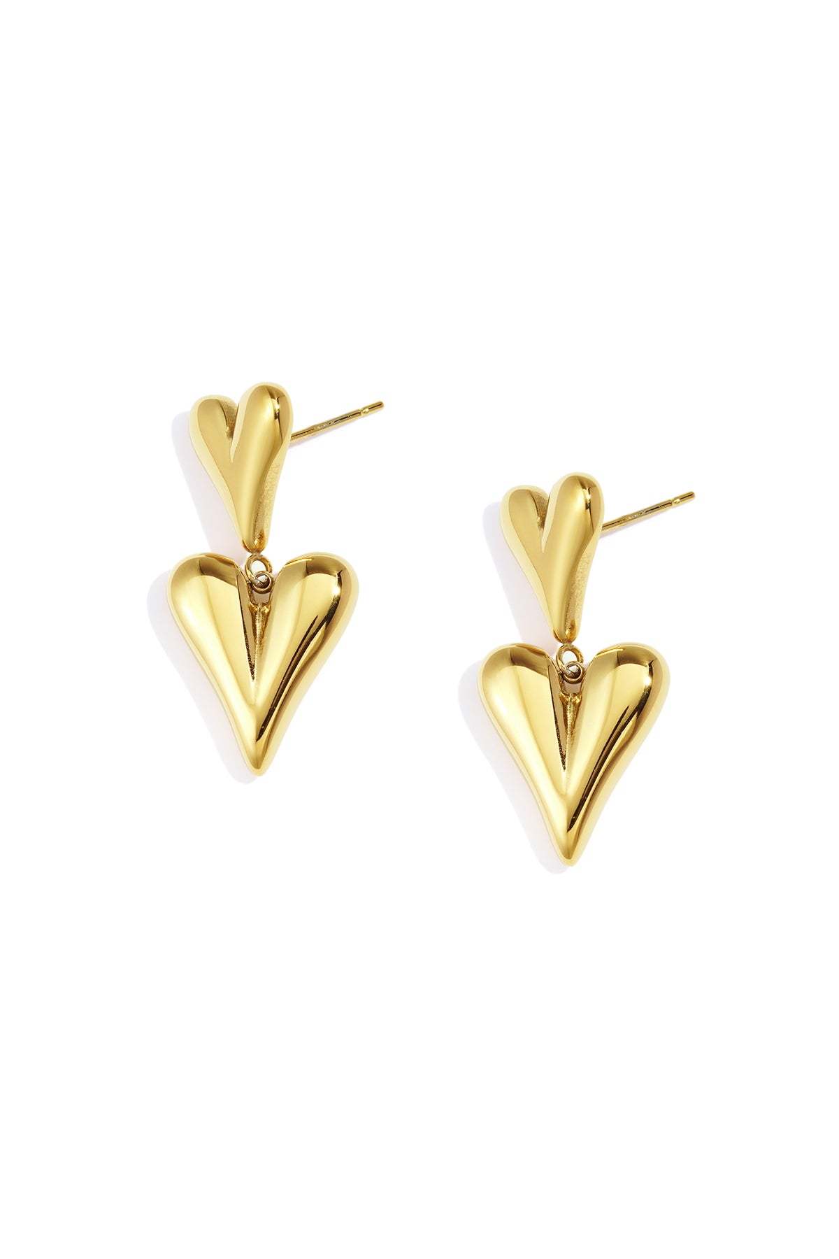 Edelstahl Tropfen Ohrringe Herz Casual Täglich Einfache Serie frauen schmuck