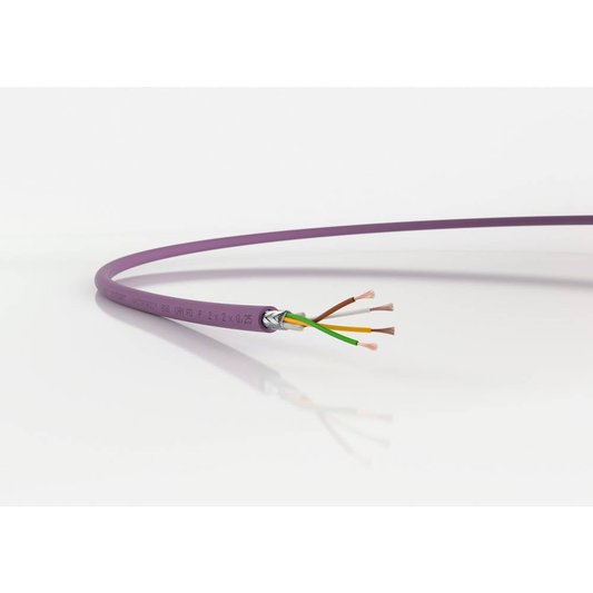 B-grade Lapp 2170272/100 bus cable, 1 x 2 x 0.25 mm², violet, 100 m.