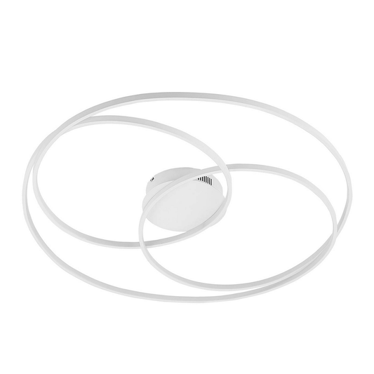 B-grade Lindby Kateryna LED ceiling lamp, pendant lamp, white, ø80cm, Led161 