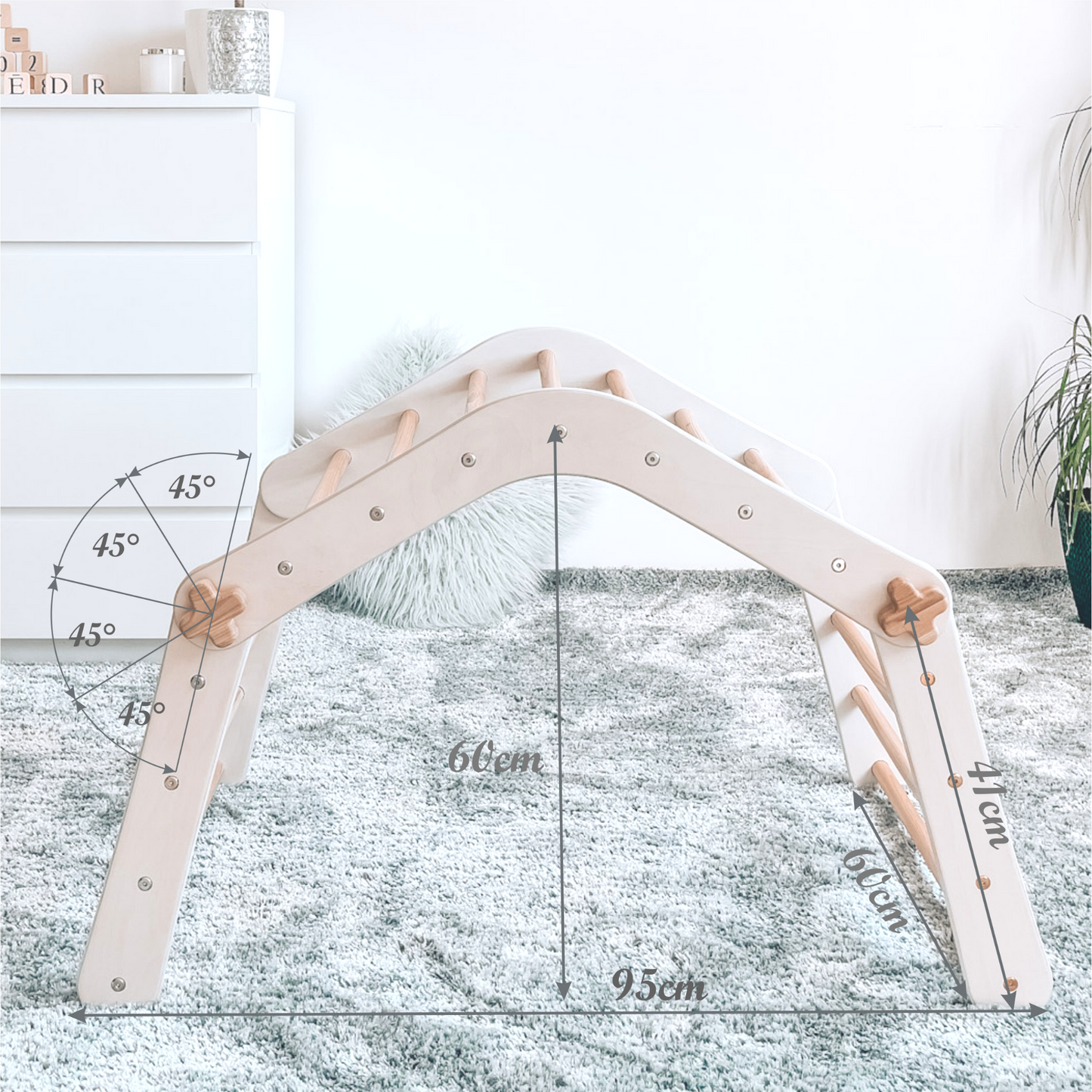 Panda Rock Pikler Triangle Climber für Kinder