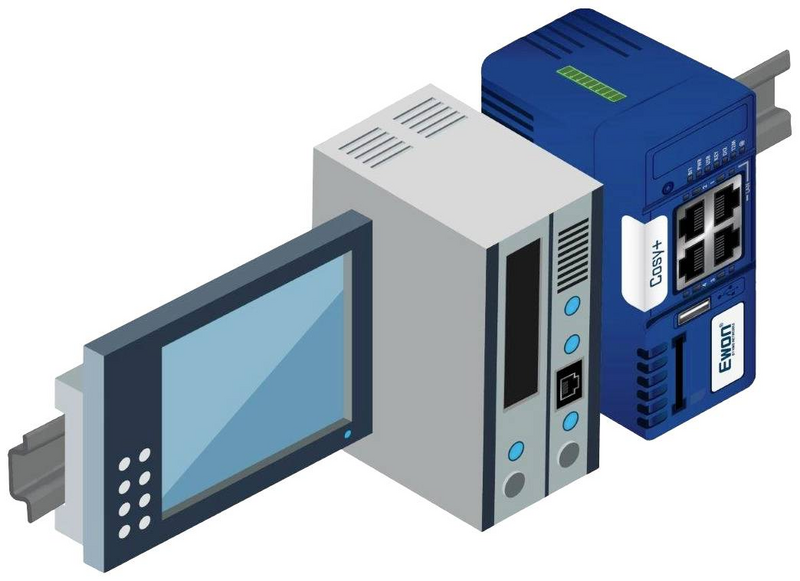 EWON EC7133L_00MA Cosy+ HMS iðnaðar fjarstýrð viðhaldsleið Sjá texta/mynd