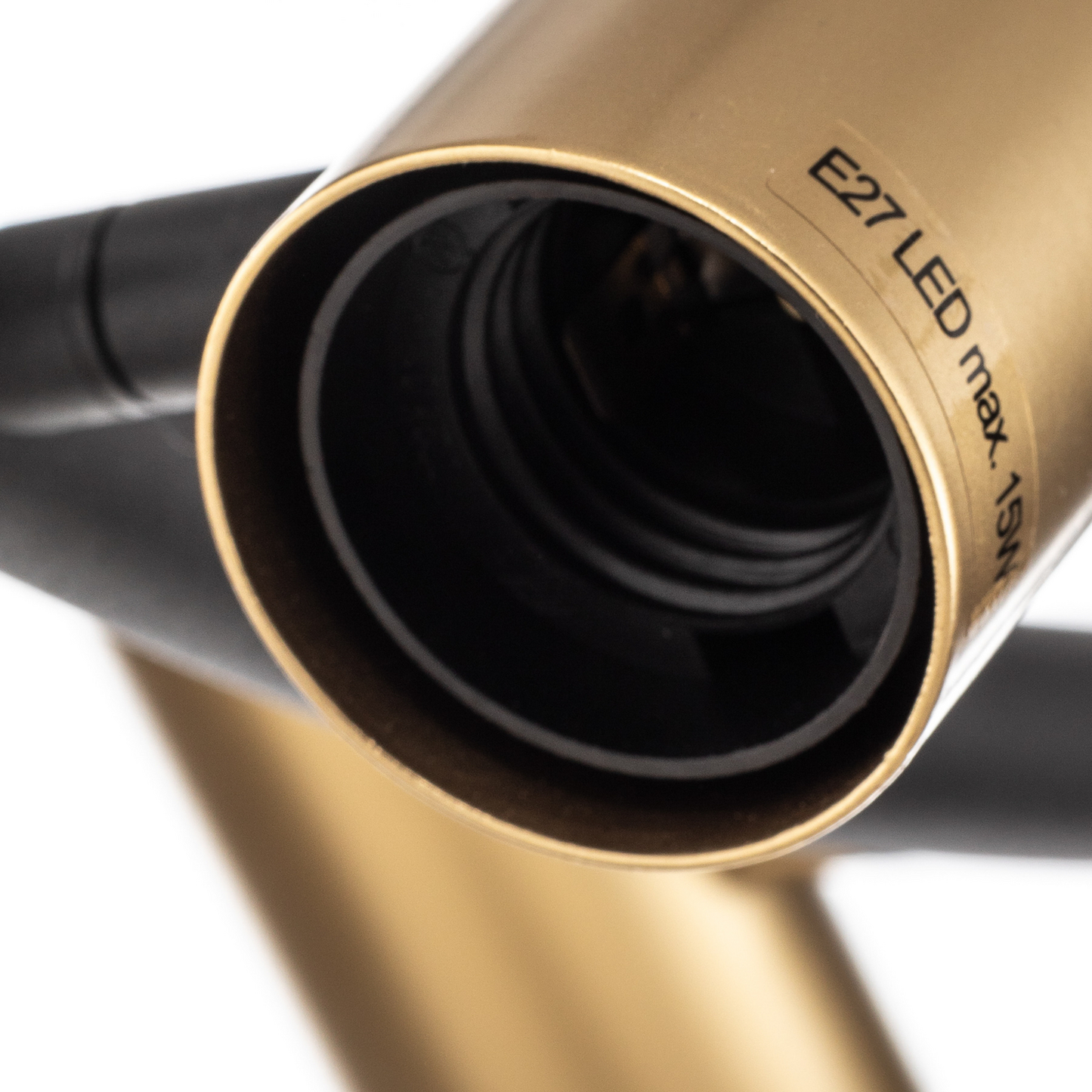 Lindby hengiljós Anito úr svörtu/gullnu málmi, 100 cm, E27, loftljós, B-flokks, S39