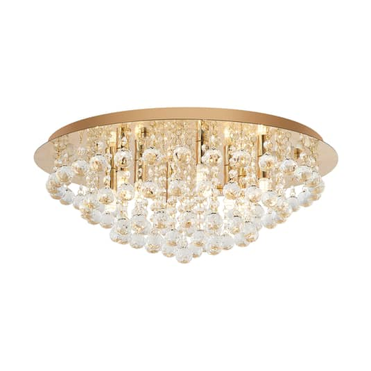 B-grade Lindby Gillion ceiling lamp, pendant lamp, ceiling light, living room light, G9 8 lights, 146 