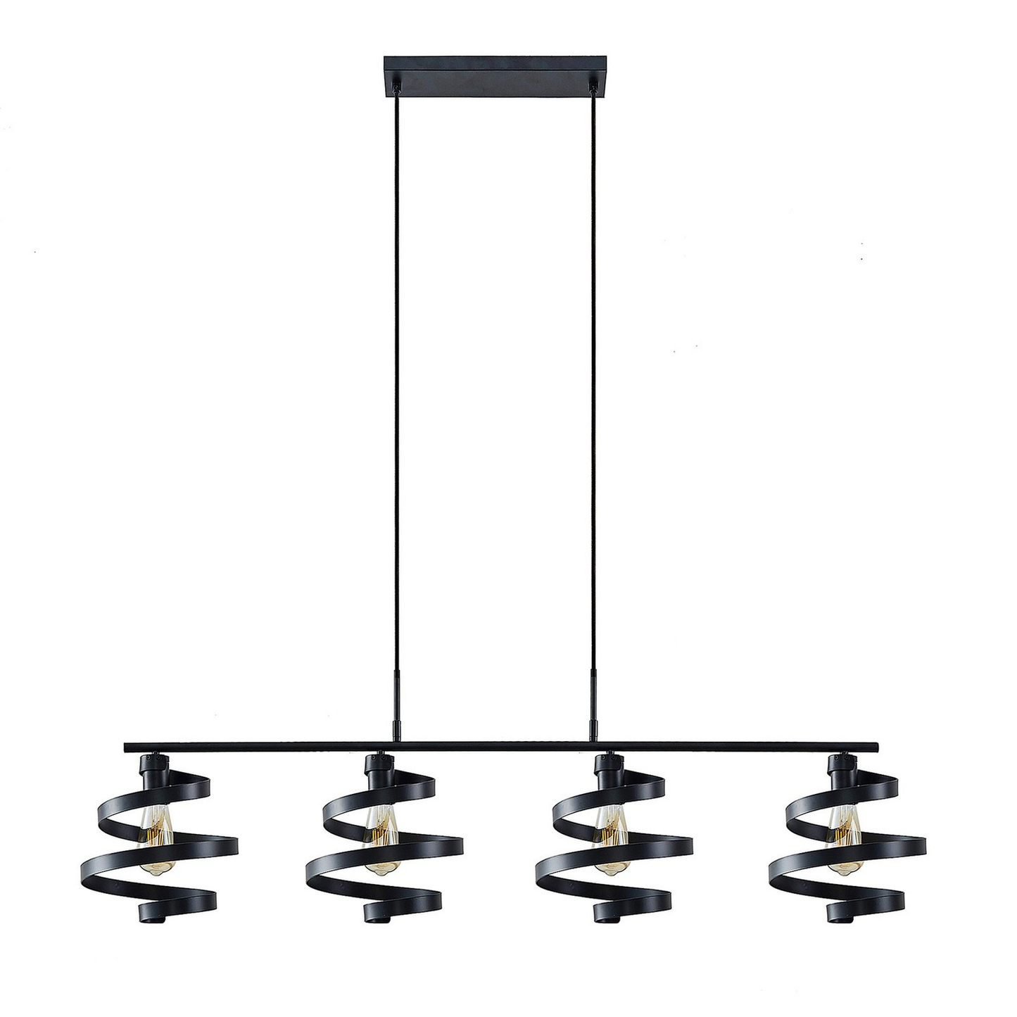 B-grade Lindby Colten pendant light, ceiling lamp, 4 lights, black 803 