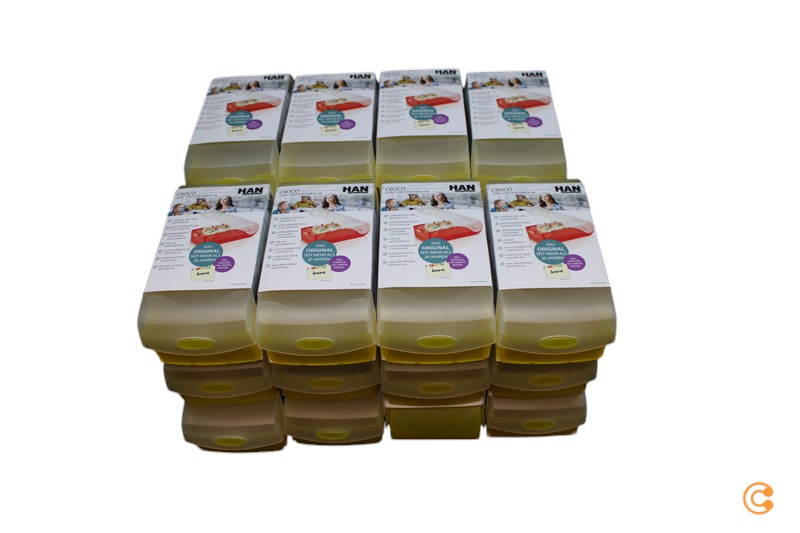 B-flokks HAN 998-653 Kortaskja, gegnsætt gult, hámarksfjöldi korta: 500 kort, 24 stykki