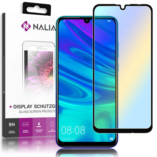 NALIA Protective Glass for Huawei P smart 2019, 9H Full Cover Display Tempered Glass Film