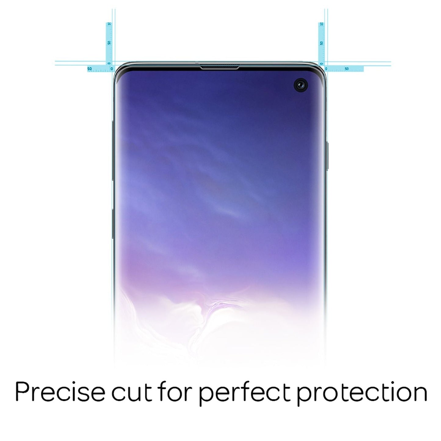 NALIA 2x Protective Glass for Samsung Galaxy S10, 9H Full Cover Display Tempered Film