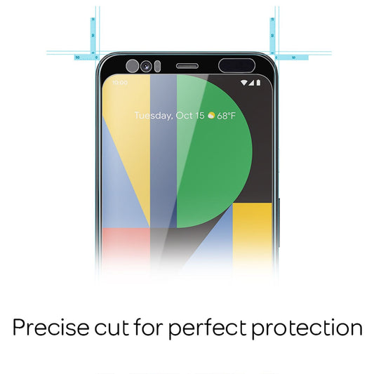 NALIA tempered glass screen protector for Google Pixel 4, 9H full-coverage screen display protection