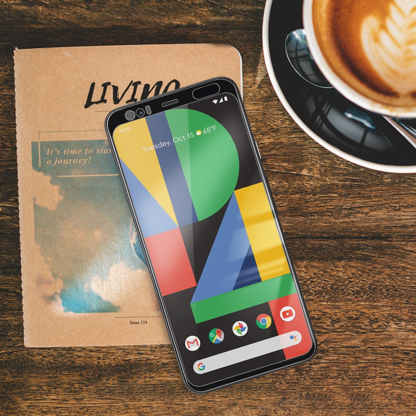 NALIA Schutzglas für Google Pixel 4 Glas, 9H Full-Cover Screen Display Schutz