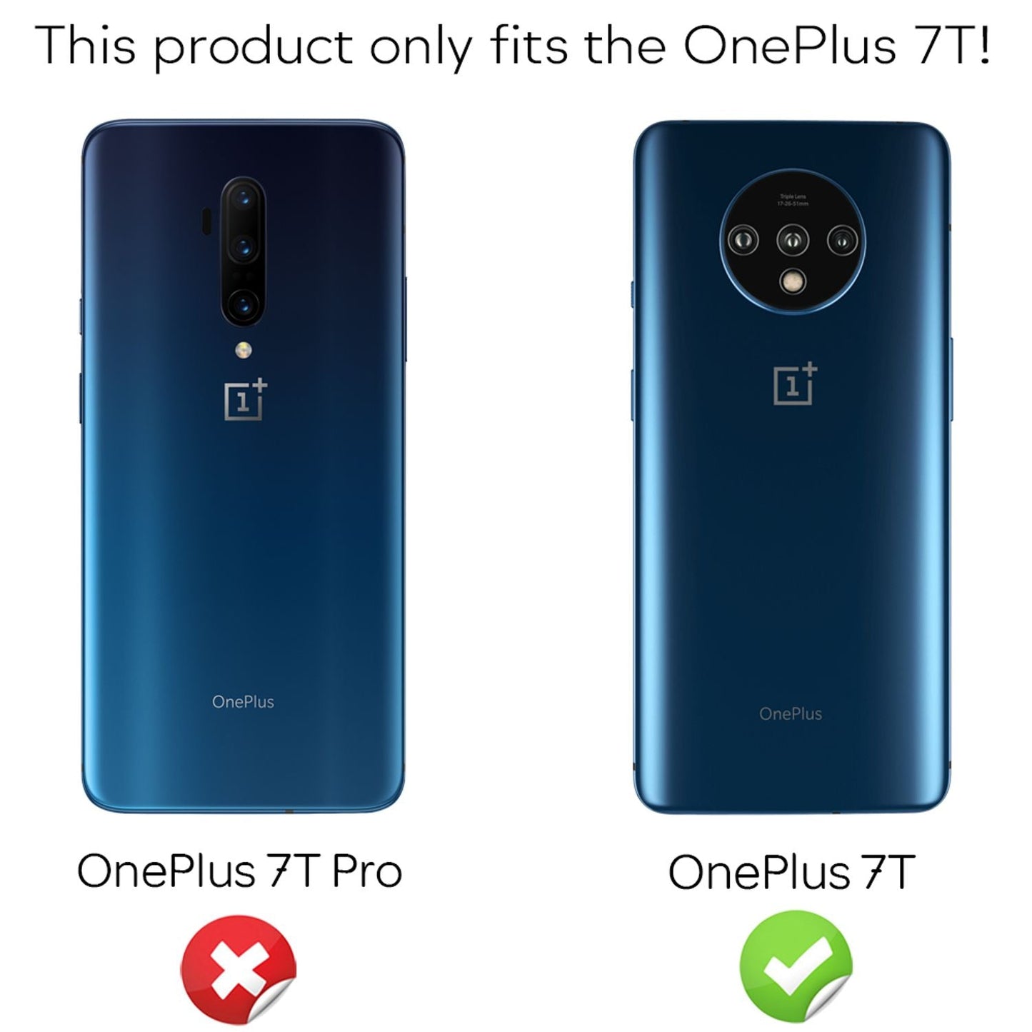 NALIA (2-Pack) Tempered Glass Screen Protector for OnePlus 7T, Full-Cover Screen Display Protection