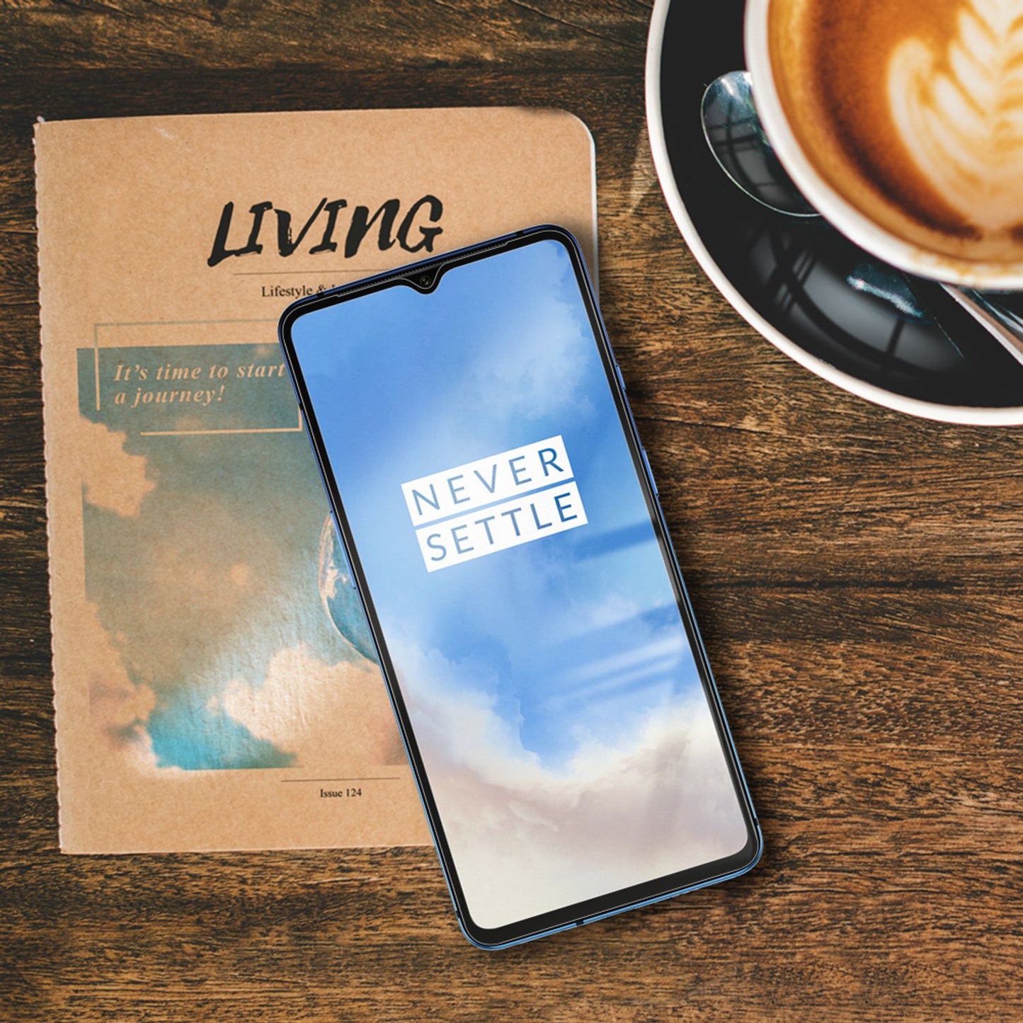 NALIA (2-Pack) Tempered Glass Screen Protector for OnePlus 7T, Full-Cover Screen Display Protection