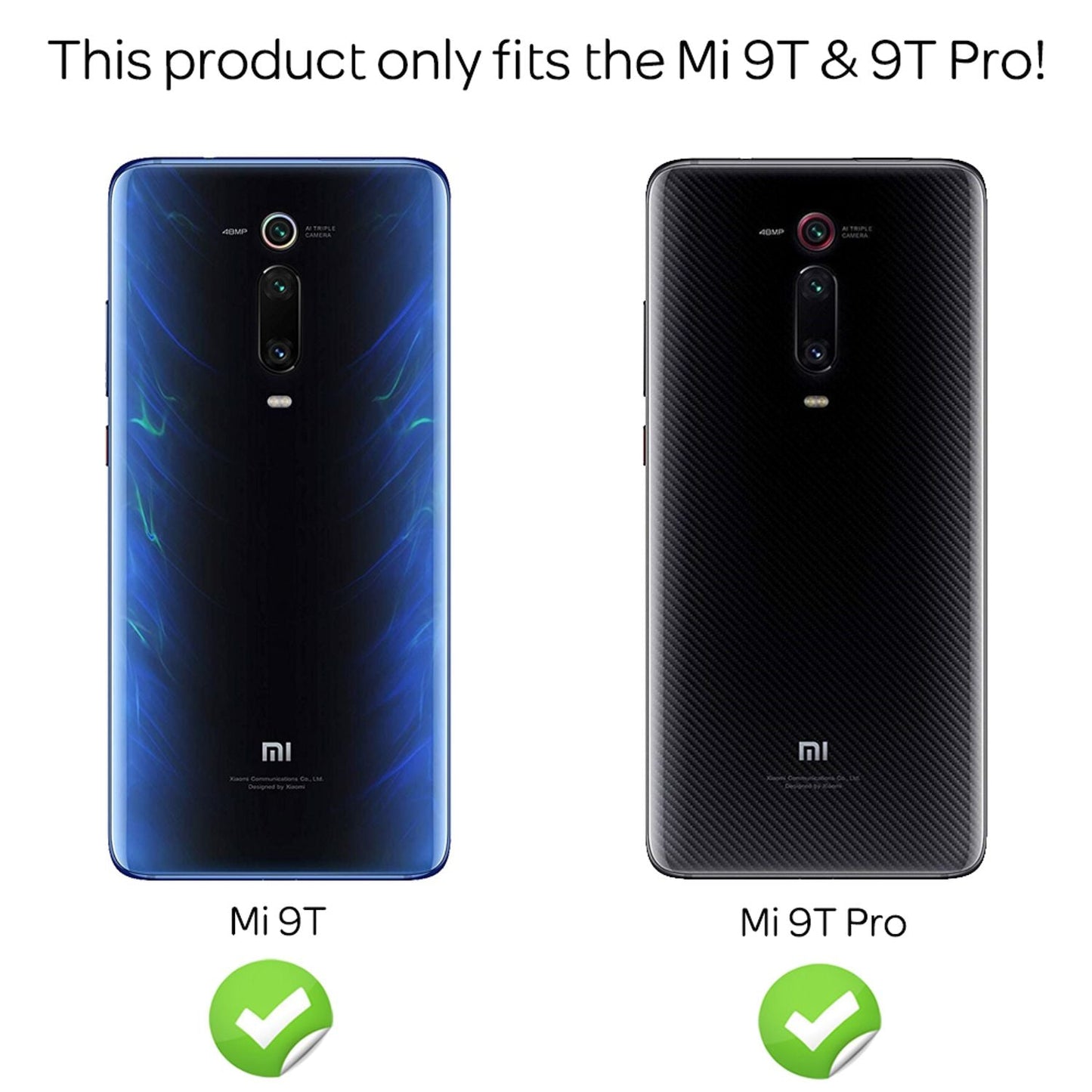 NALIA (2-Pack) Tempered Glass Screen Protector for Xiaomi Mi 9T Pro, 9H Full-Cover Screen Protection