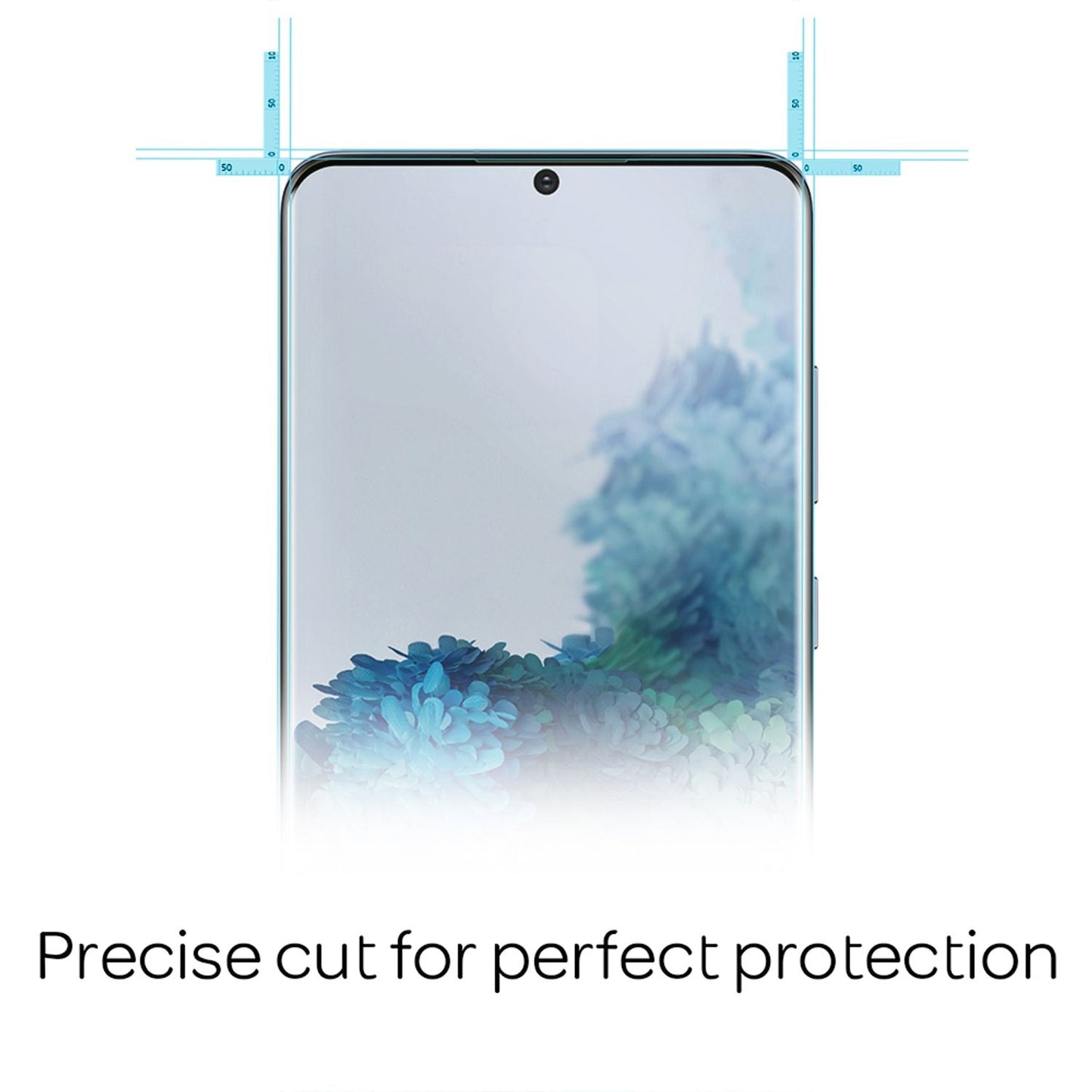 NALIA hlífðargler fyrir Samsung Galaxy S20 Plus, 9H fullþekjandi skjáfilma fyrir farsíma