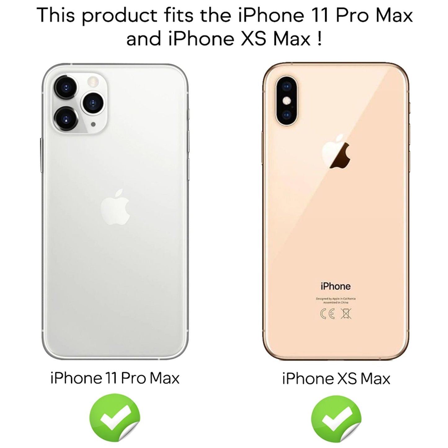 NALIA (2x) Skjávörn og áhald - Sett fyrir iPhone 11 Pro Max / Xs Max, 9H gler
