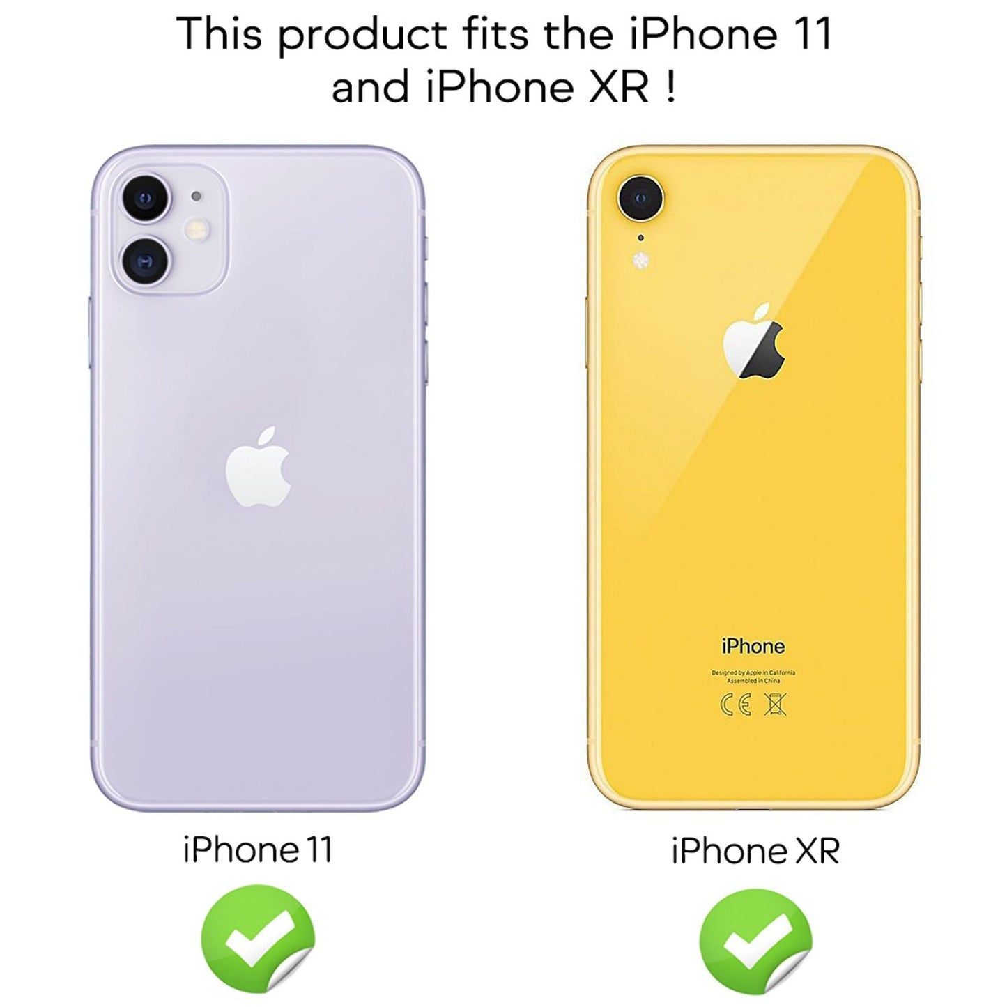 NALIA (2x) hlífðargler og festiefni fyrir iPhone 11 / Xr, hert gler