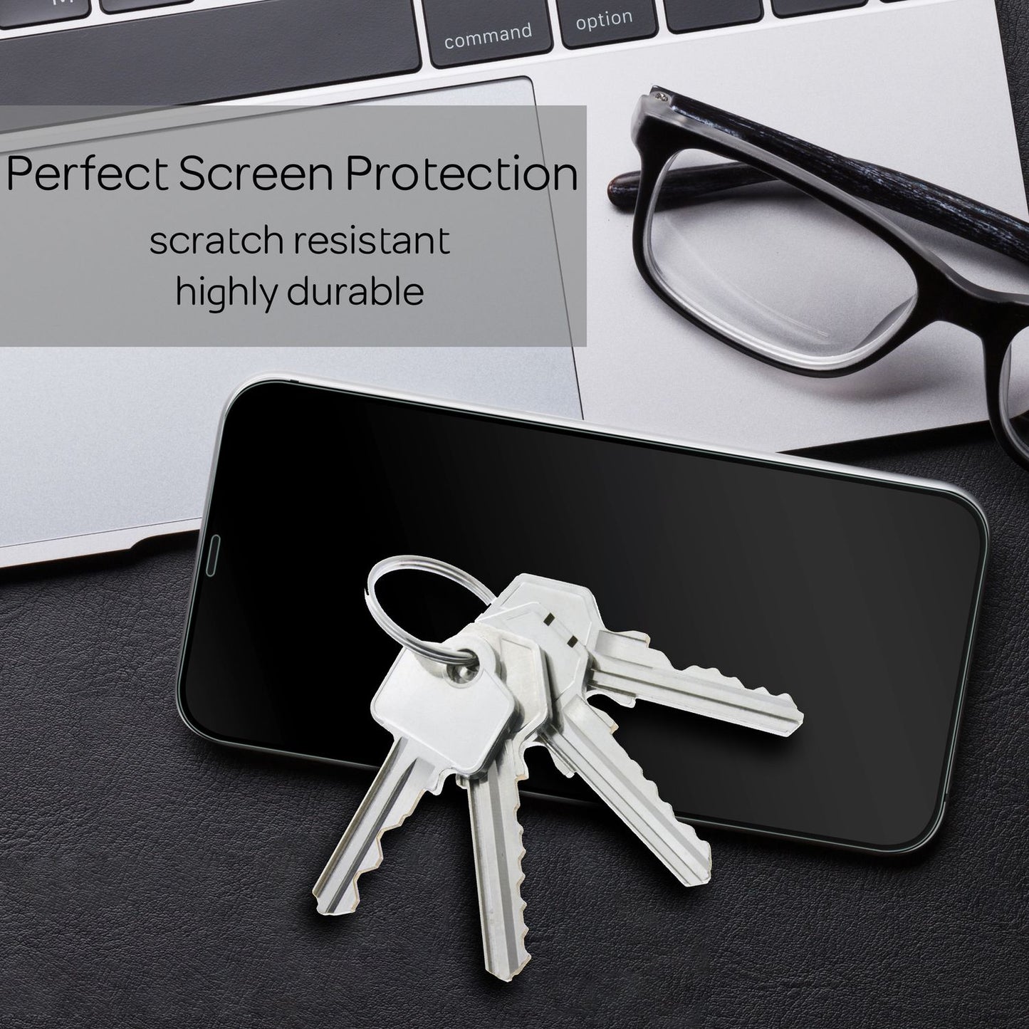 NALIA 4x Protective Glass &amp; Alignment Frame - Set for iPhone 12 / 12 Pro, Screen Protector Glass