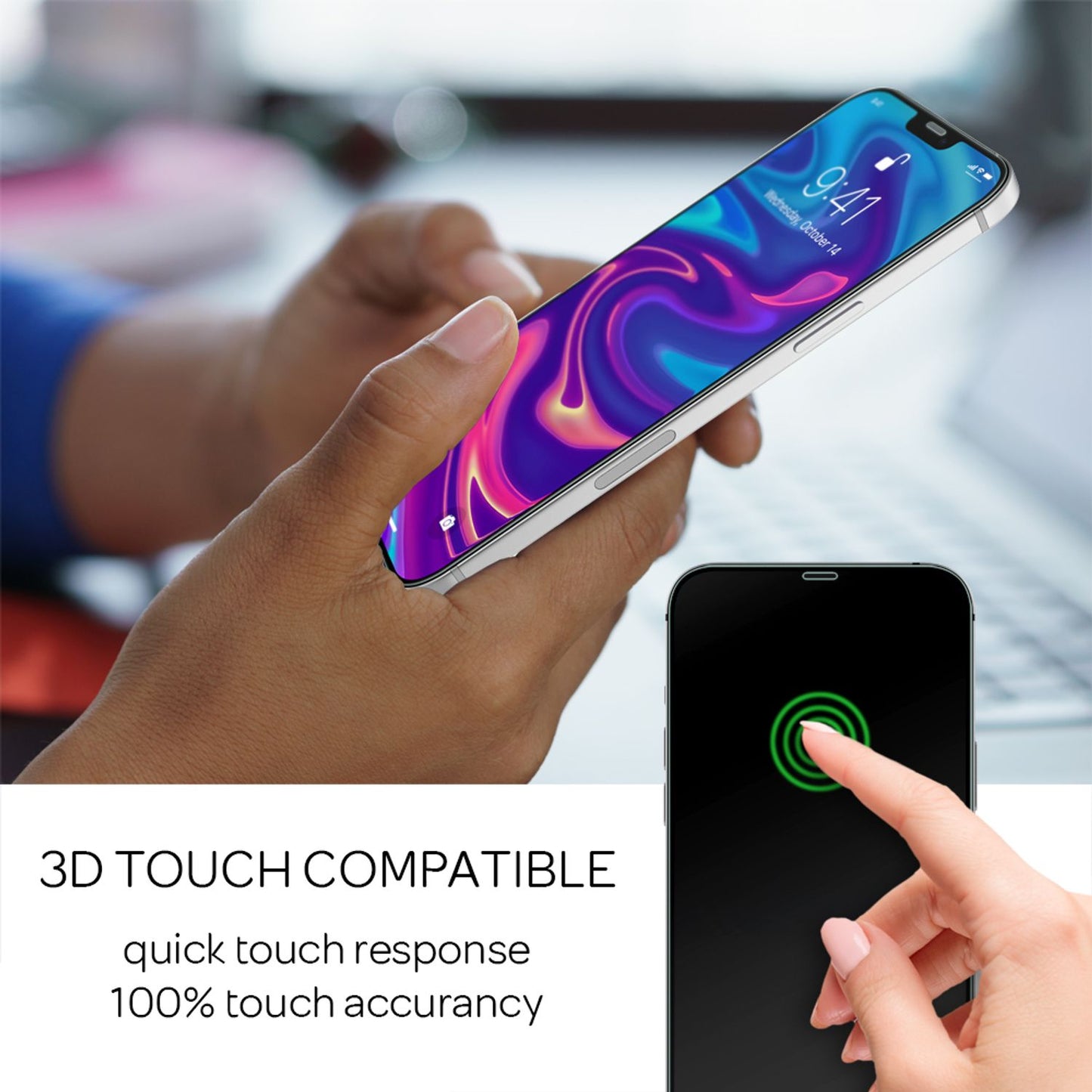 NALIA 4x Protective Glass &amp; Alignment Frame - Set for iPhone 12 Pro Max, Screen Protector Glass