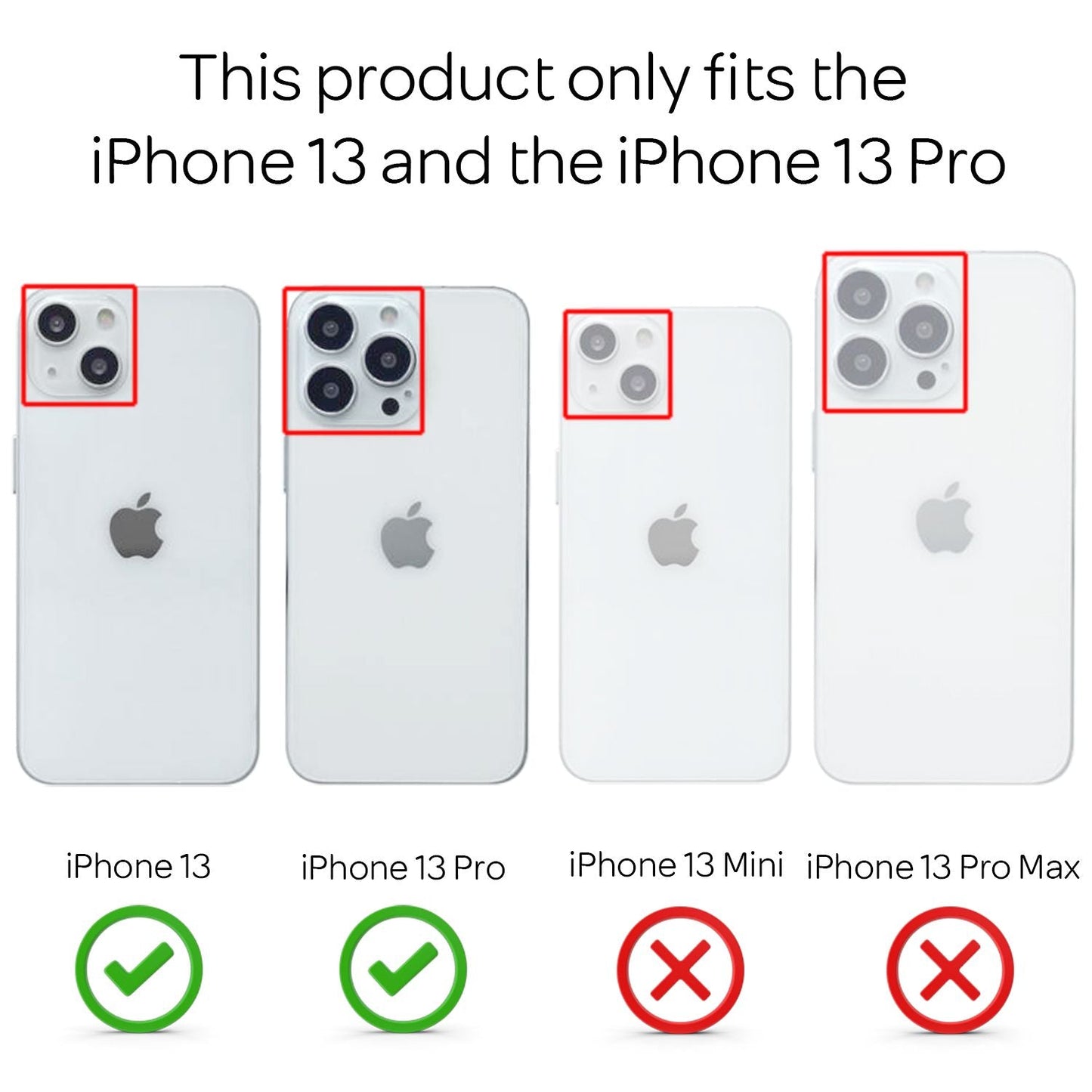 NALIA 4x hlífðargler og stillingarrammi - sett fyrir iPhone 13 / 13 Pro, skjávörn úr gleri