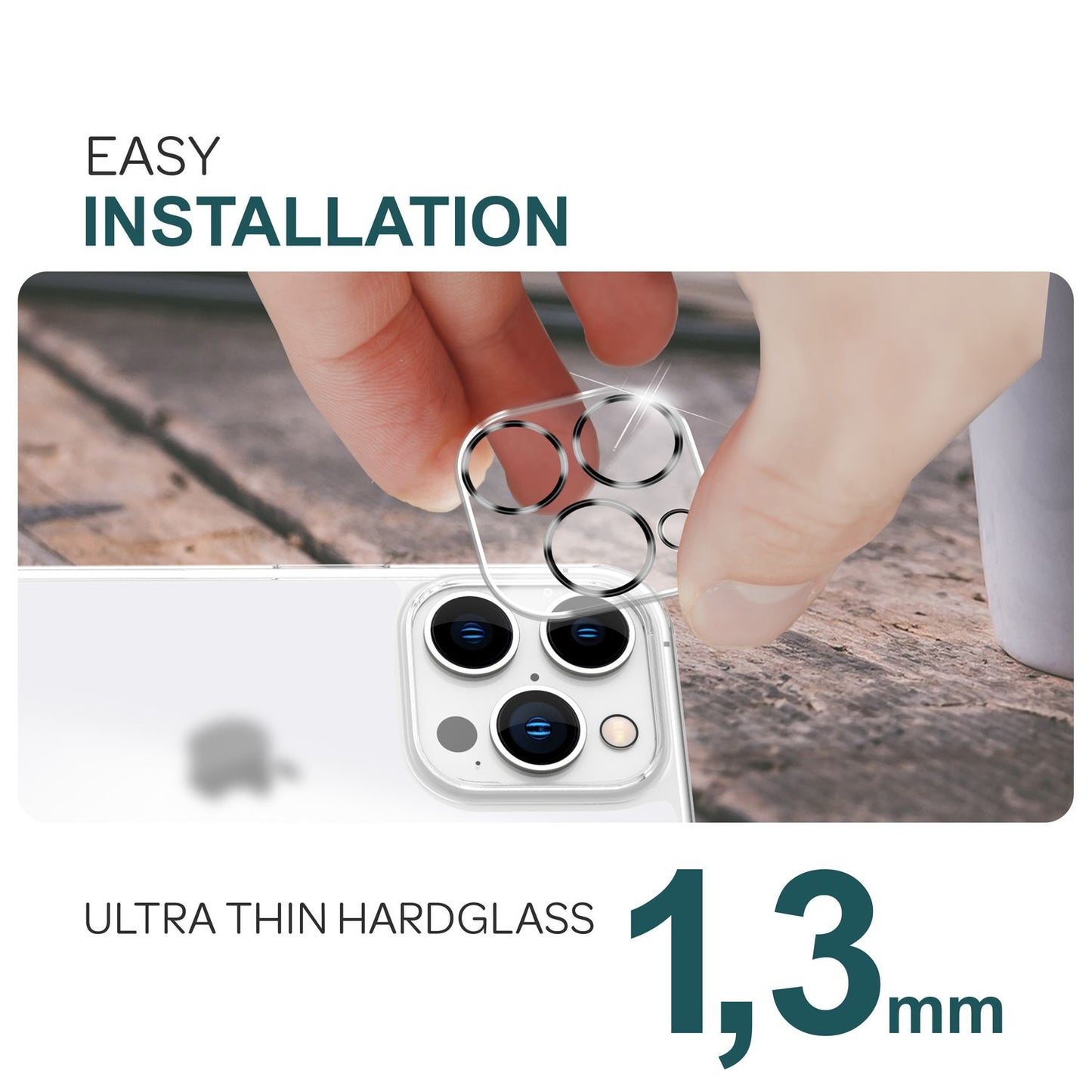 NALIA 2x myndavélarhlíf fyrir iPhone 16 Pro, gegnsætt linsuhlíf fyrir aftari myndavél, gegnsætt myndavélarhlíf, myndavélargler