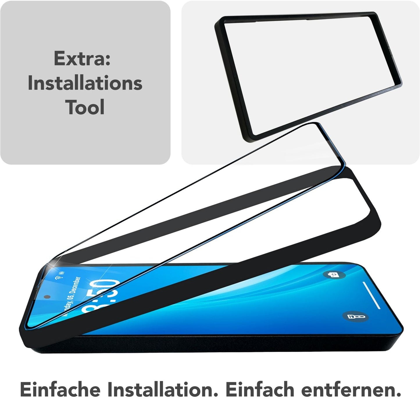 NALIA ArmorGlassX für Samsung Galaxy S25 Ultra Glas, 2x Schutzglas mit Schablone zur Installation, Hochtransparenter Displayschutz mit schwarzem Rand, Oleophobe Glasfolie 9H Härte