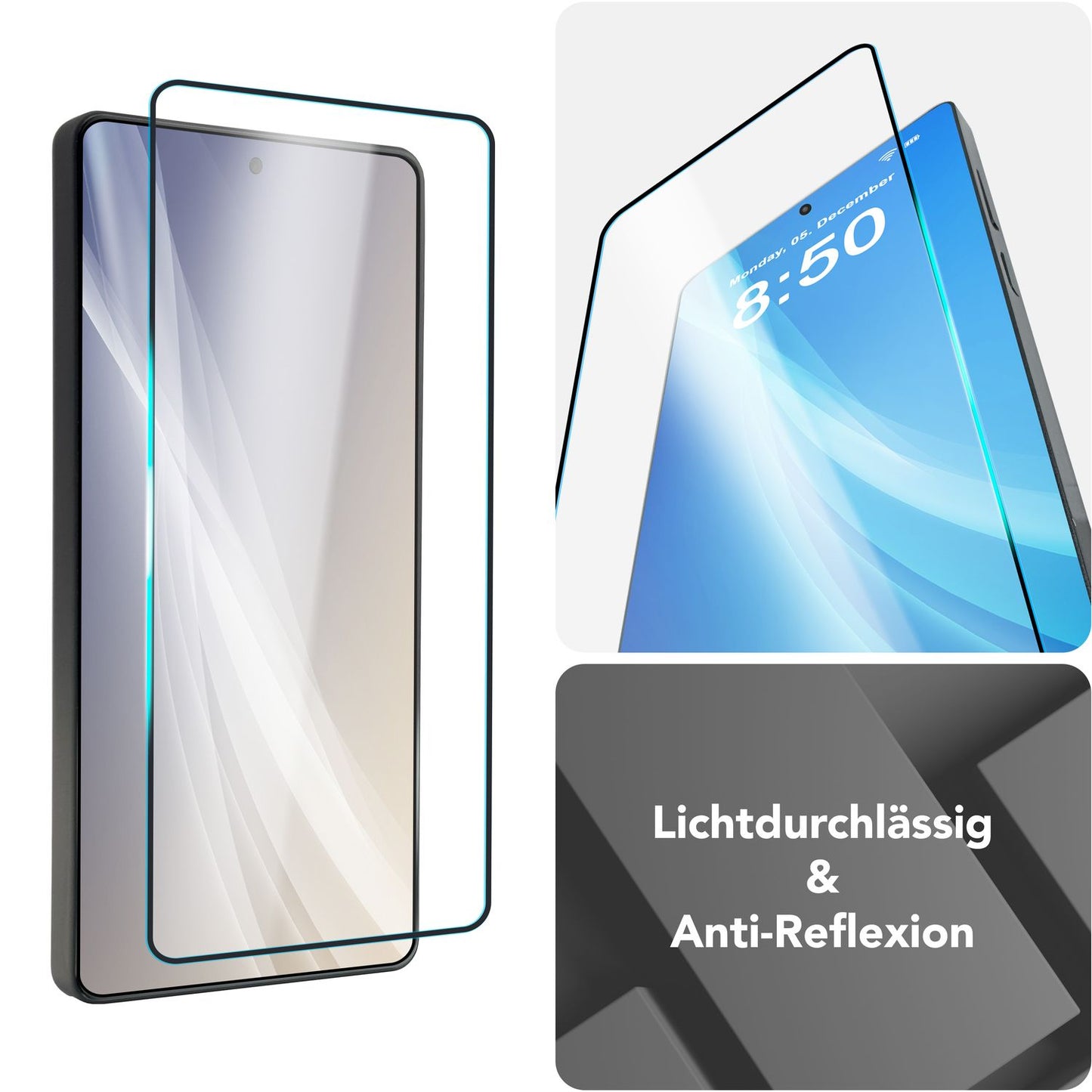 NALIA ArmorGlassX für Samsung Galaxy S25 Ultra Glas, 2x Schutzglas mit Schablone zur Installation, Hochtransparenter Displayschutz mit schwarzem Rand, Oleophobe Glasfolie 9H Härte