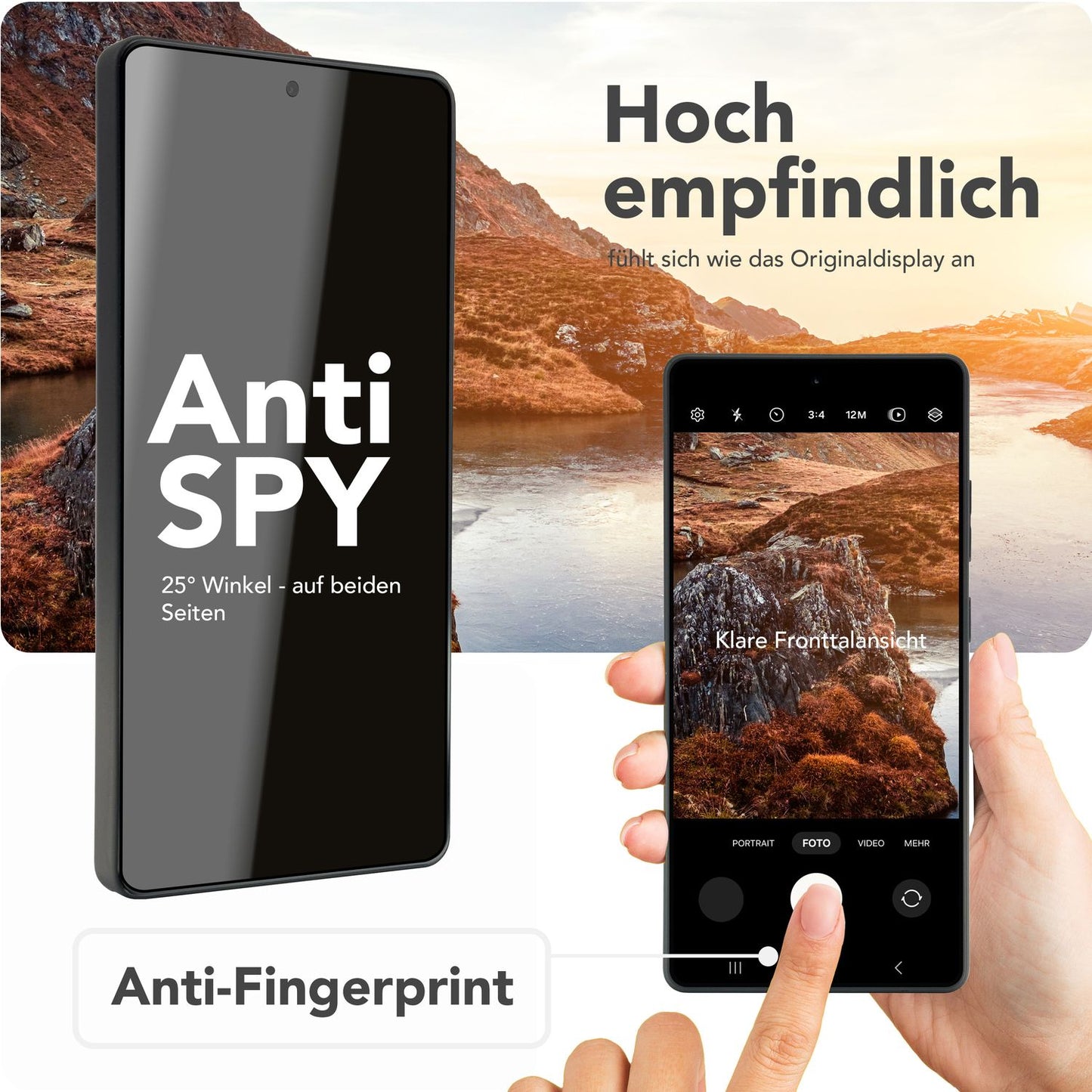 NALIA AntiSpyX fyrir Samsung Galaxy S25 Ultra Glass, skjávörn með staðsetningaraðstoð fyrir uppsetningu, njósnavörn gegn njósnum, rispuþolin olíufælandi 9H skjávörn