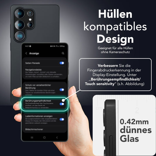 NALIA AntiSpyX für Samsung Galaxy S25 Ultra Glas, Privacy Schutzglas mit Positionierungshilfe zur Installation, Anti-Spy Blickschutz Folie, Kratzfester Oleophober 9H Displayschutz