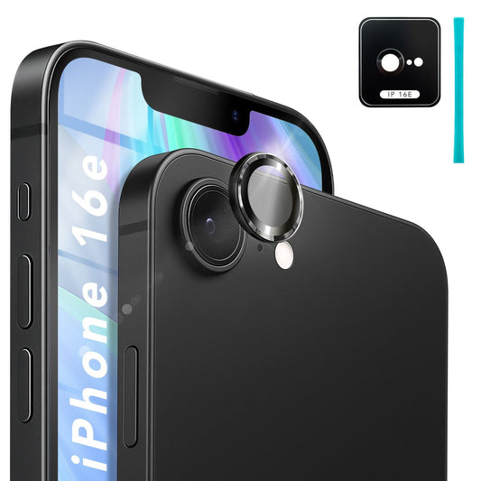 NALIA Focus.Pro CLX Camera Lens Protector for iPhone 16e – Lens Glass with Anti-Reflection Ring, Ultra-Clear with 9H Hardness, Case Compatible, Scratch-Resistant Camera Glass, Lens Cover