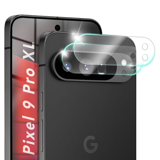 NALIA Focus.X2 MAX Camera Protector for Google Pixel 9 Pro XL – 2x Camera Protective Glass, Transparent &amp; Scratch-Resistant, Full Rear Camera Coverage, Case-Friendly, 9H Tempered Glass