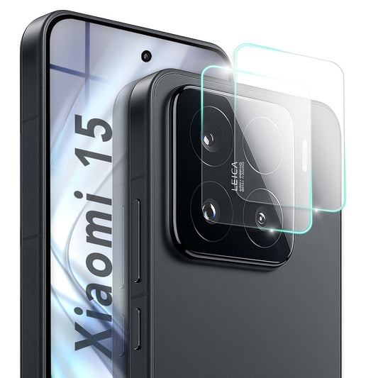 NALIA Focus.X2 MAX Kameraschutz für Xiaomi 15 – 2x Kamera Schutzglas mit 9H Härte, Ultra-Klare Linsen-Abdeckung, Kratzresistent & Fettabweisend, Hüllen-kompatibel, Objektiv-Schutz