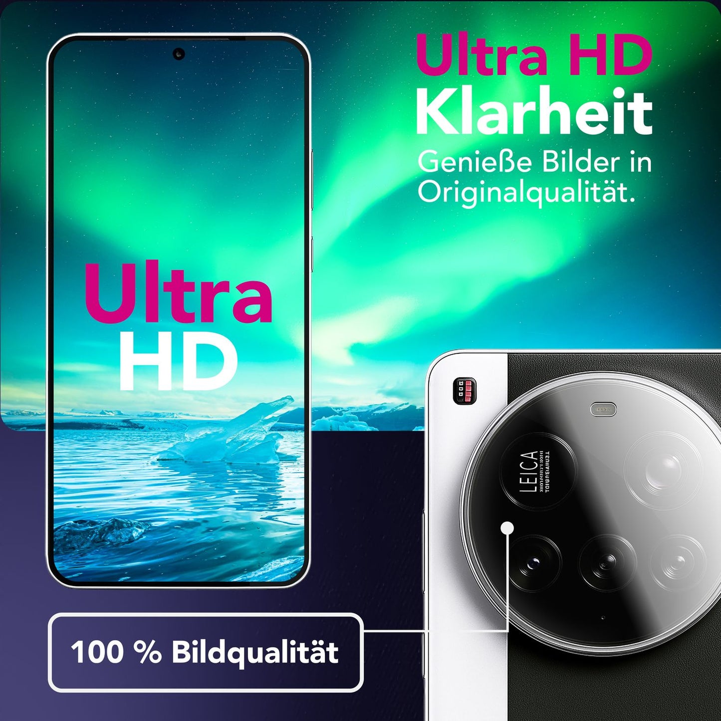 NALIA Focus.X2 MAX Camera Protector for Xiaomi 15 Ultra – 2x Camera Protective Glass for Rear Camera, Ultra-Clear 9H Coverage, Scratch-Resistant, Perfectly Fitting Lens Protector, Case-Friendly