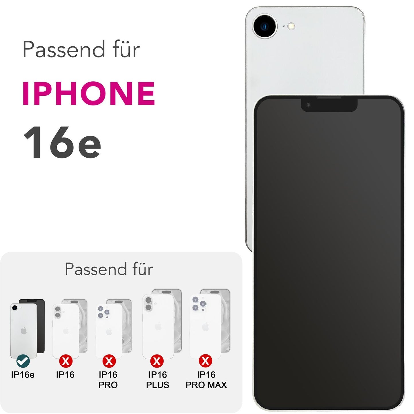 NALIA AntiSpyX fyrir iPhone 16e gler, persónuverndargler [9H], persónuverndarskjár sem aðeins sést að framan, hert gler, snertinákvæmt, rispuþolið, loftbólulaust, fingrafaravarnandi glerfilma