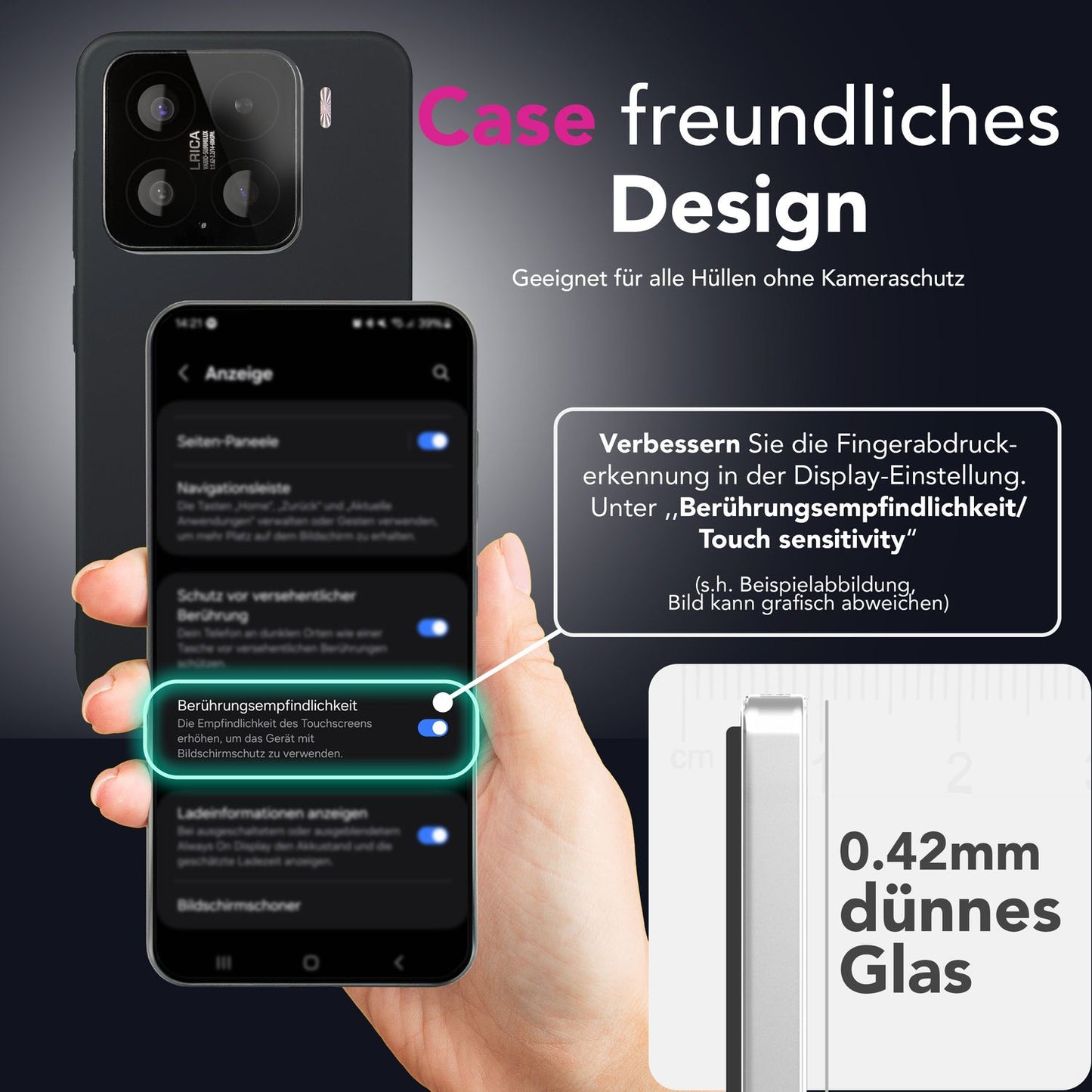 NALIA AntiSpyX for Xiaomi 15 Glass, Tempered Privacy Protective Glass [9H], Side Protection against Prying Eyes, Touch Sensitive, Scratch Resistant, Bubble-Free, Anti-Fingerprint Glass Screen Protector