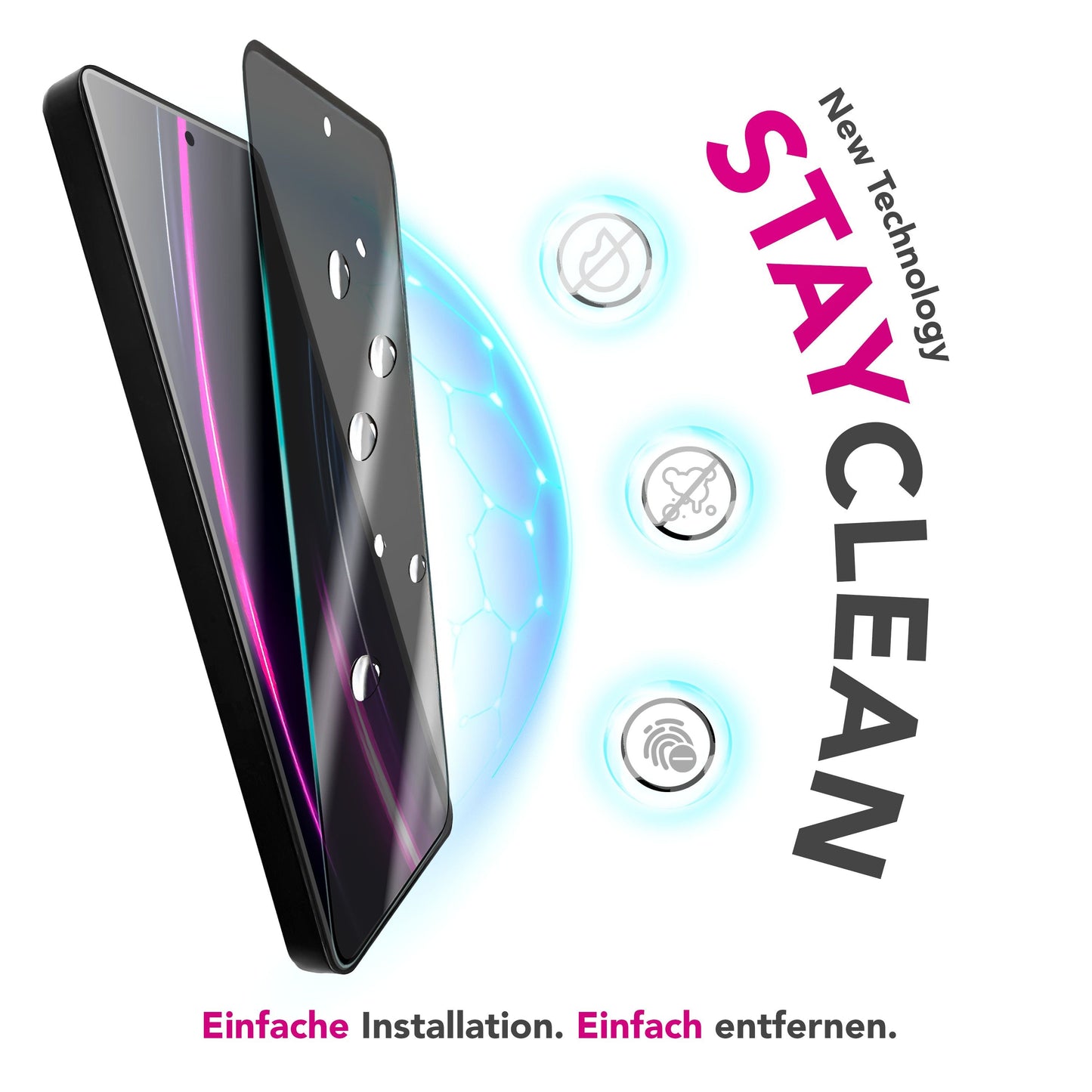 NALIA AntiSpyX Display Glass for Samsung Galaxy S25 FE (Discreet Privacy Screen Protector) - Privacy Protective Glass with 9H Hardness, Anti-Spy Display Glass for Privacy, Scratch-Resistant, Case Compatible