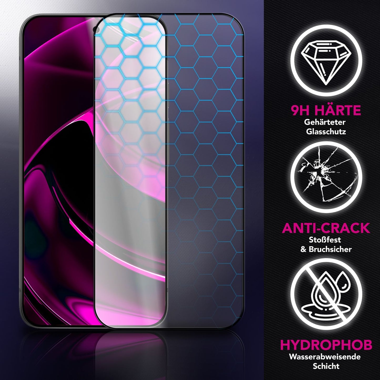 NALIA Display Glas ArmorGlassX für Google Pixel 10 / 10 Pro (super klarer Displayschutz), 2x Schutzglas 9H Härte, Case-kompatibel, Kratzfest, Touch-sensitiv, schwarzer Rahmen