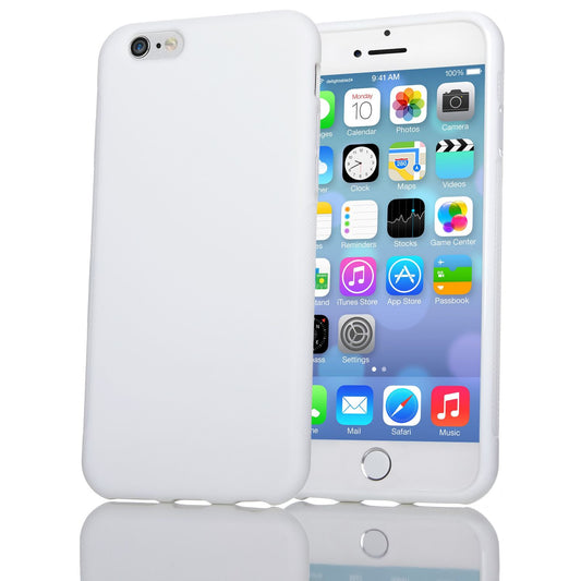 NALIA für IPHONE 6 / 6S Schutzhülle Anti-Slip Silikon Cover Case - Weiß